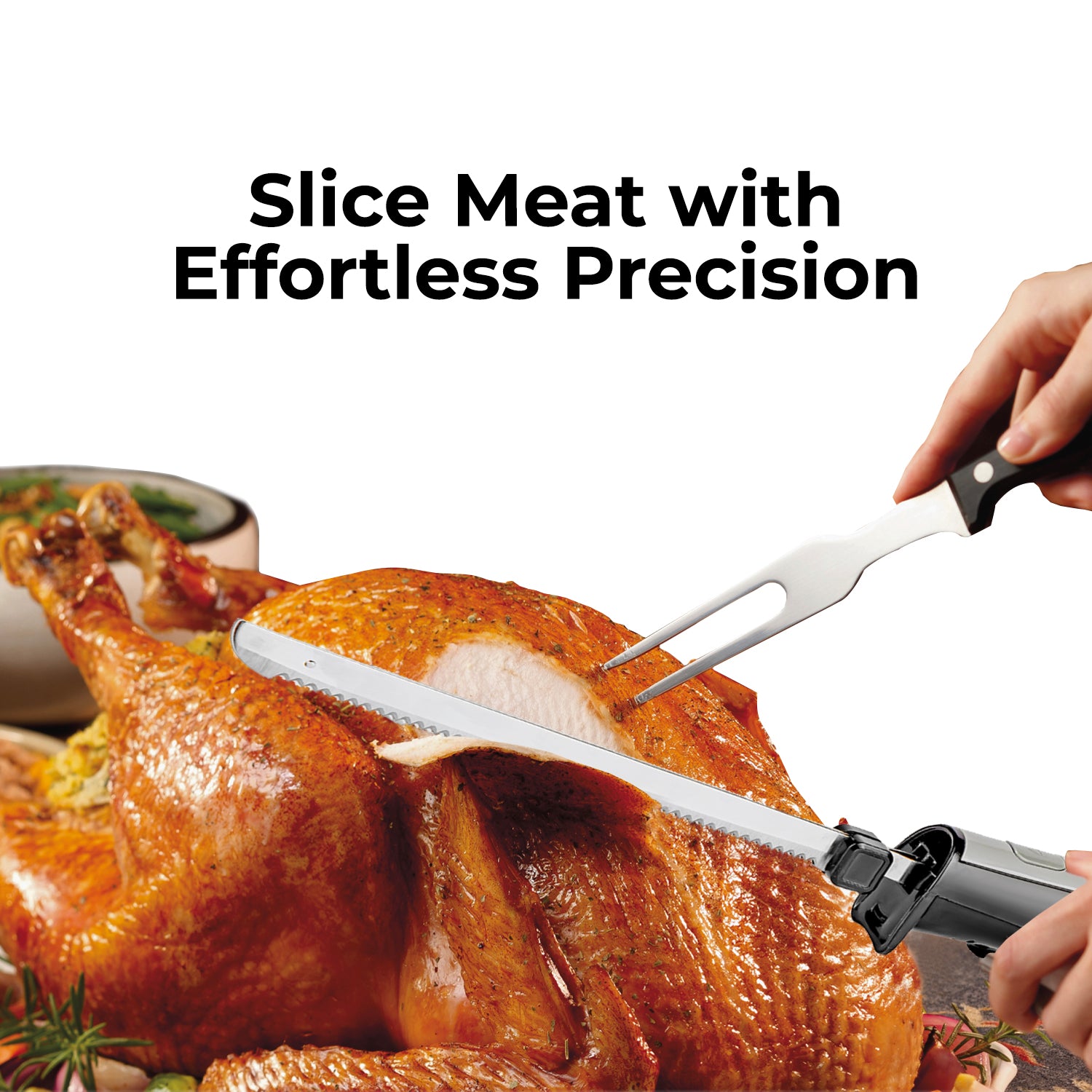 150W Dual-Blade Electric Carving Knife