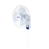 16-Inch White Oscillating Wall Mounted Fan 45W