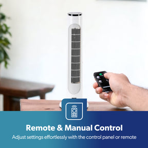 29 Inch Tower Fan Quiet Oscillating Fan With Remote Control