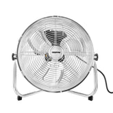 12-Inch Metal Floor Fan with 3 Speed Settings and Quiet Operation