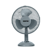 12-Inch Grey Portable Oscillating Desk Fan