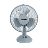 12-Inch Grey Portable Oscillating Desk Fan