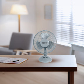 9-Inch Oscillating Powerful Desk Fan With 3 Speeds