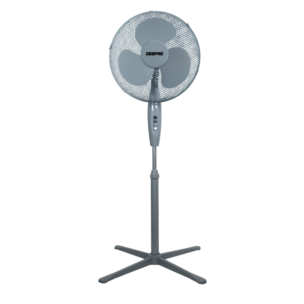 16-Inch Grey Oscillating Standing Pedestal Fan