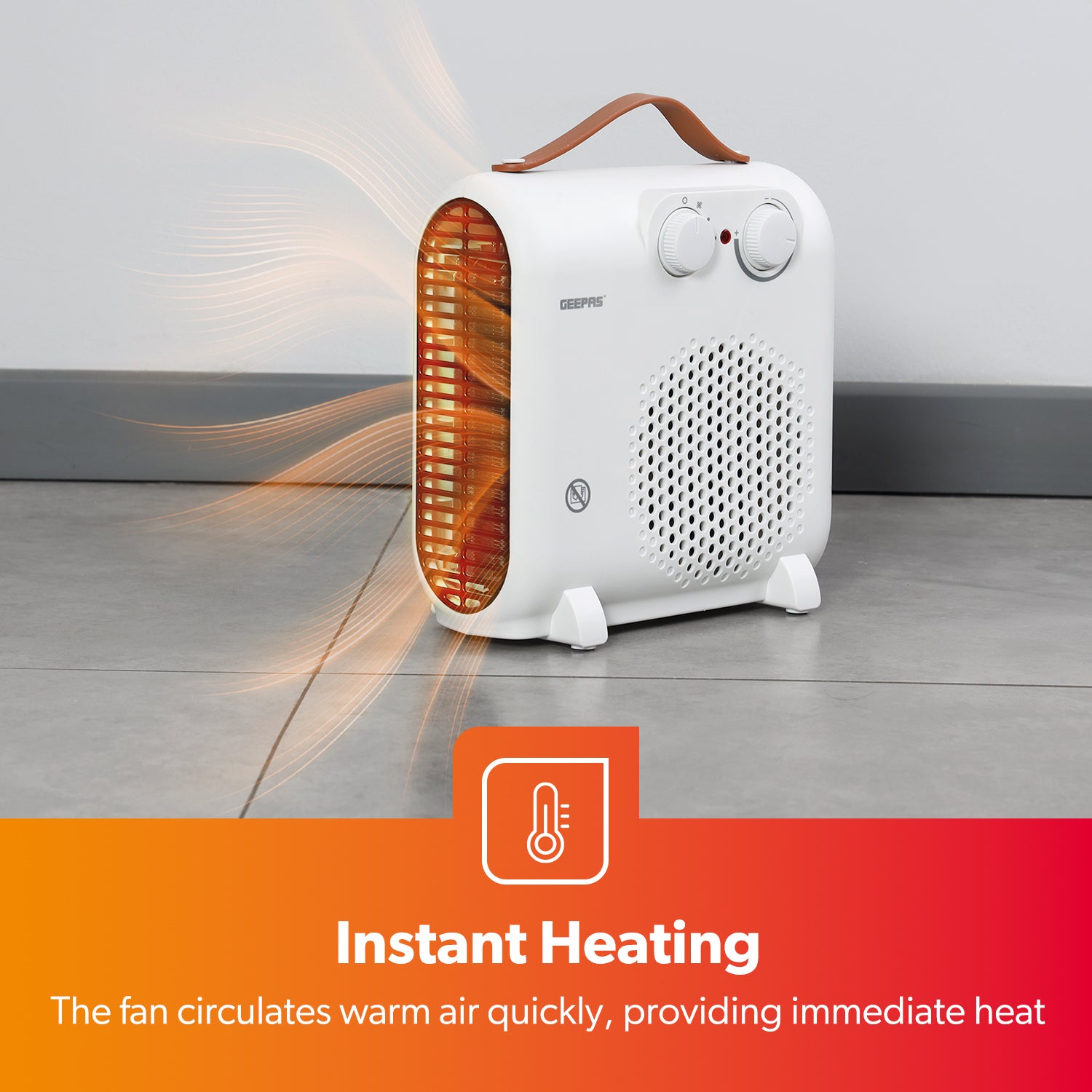 2-In-1 Energy Efficient Freestanding Fan Heater 2000W