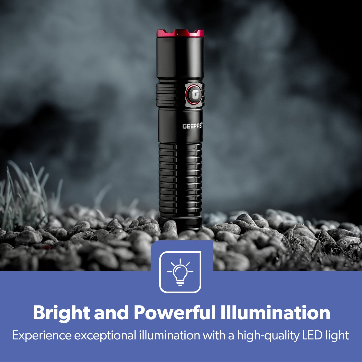 IPX5 Lightweight Aluminium High Power LED Flashlight