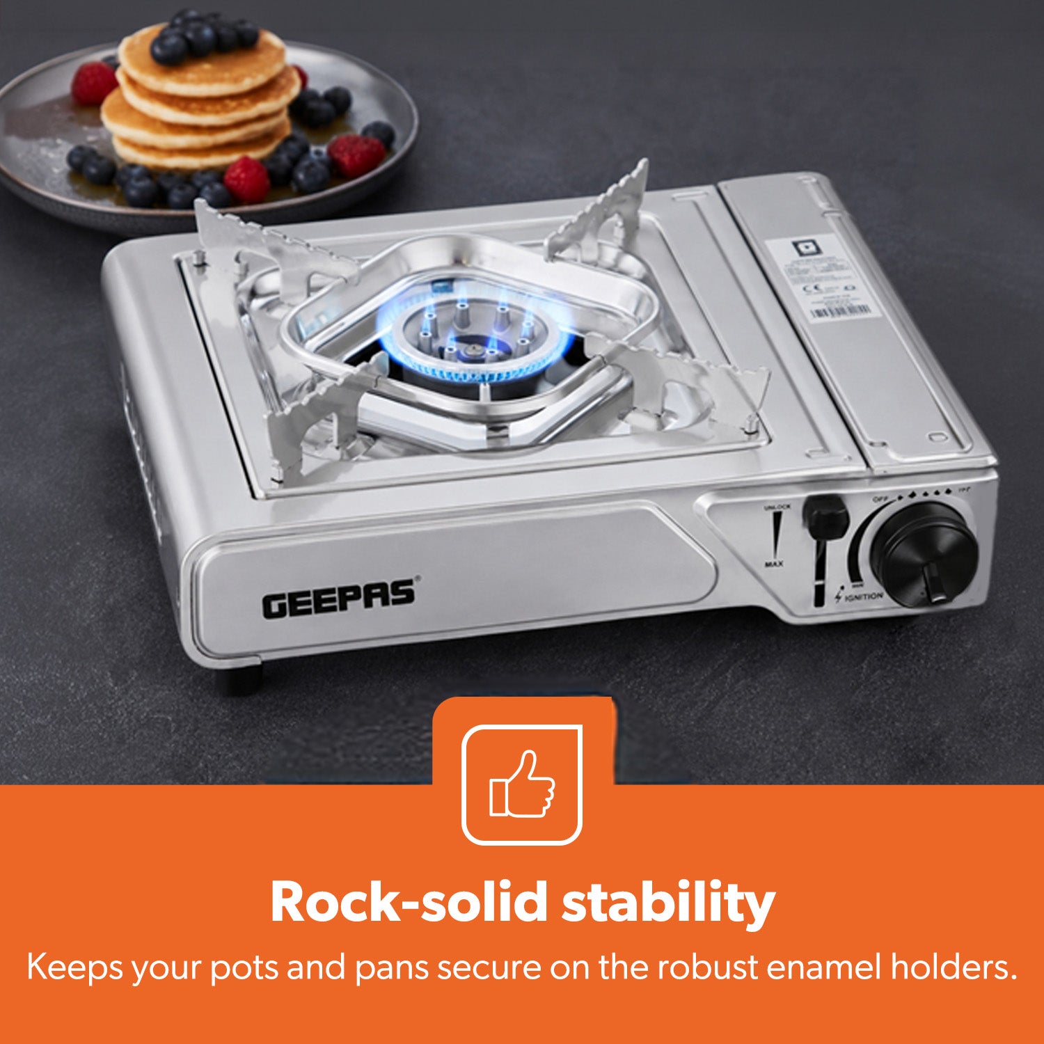 2-In-1 Single Camping Gas Stove With Carry Case