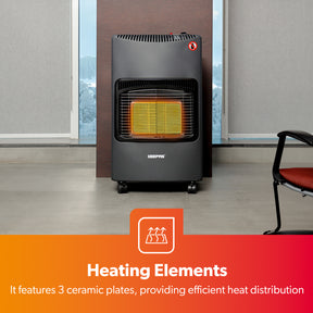 Portable Foldable Gas Heater: 4.2KW Butane Gas Space Heater