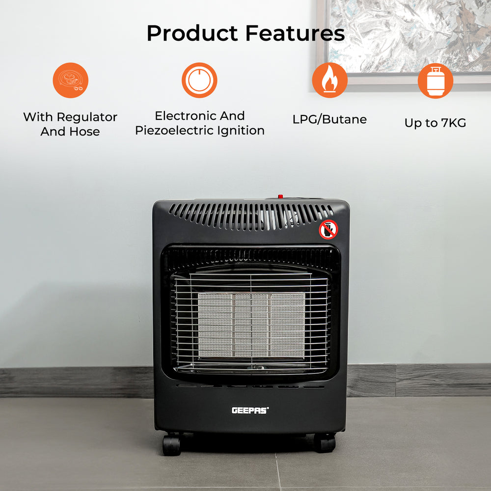 4.2KW Portable Indoor Gas Heater with Piezoelectric Ignition