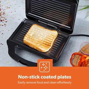 2-Slice Non-Stick Panini Sandwich Toasting Press & Grill