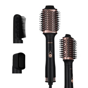 3-In-1 Hot Air Hair Styler, Brush and Blower In Rose Gold