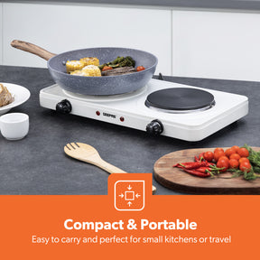 2000W Universal Electric Countertop Double Hot Plate