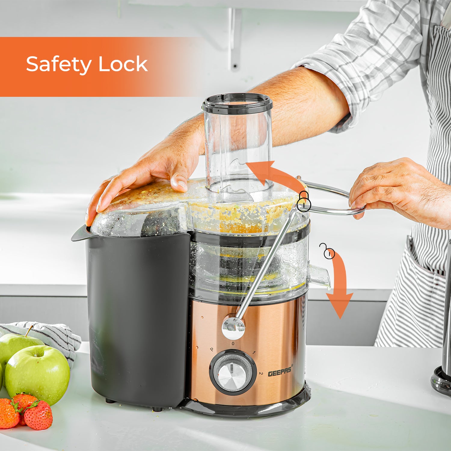 800W Centrifugal Juicer with 2-Speeds and Pulse Function