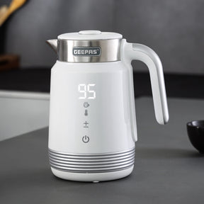 1.7L Stainless Steel Smart Kettle With Alexa Voice Control, White