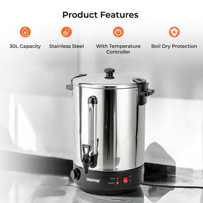 30L Drum Stainless Steel Electric Urn and Water Boiler