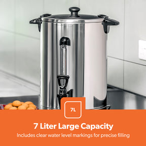 7L Stainless Steel Hot Water Boiler and Catering Urn