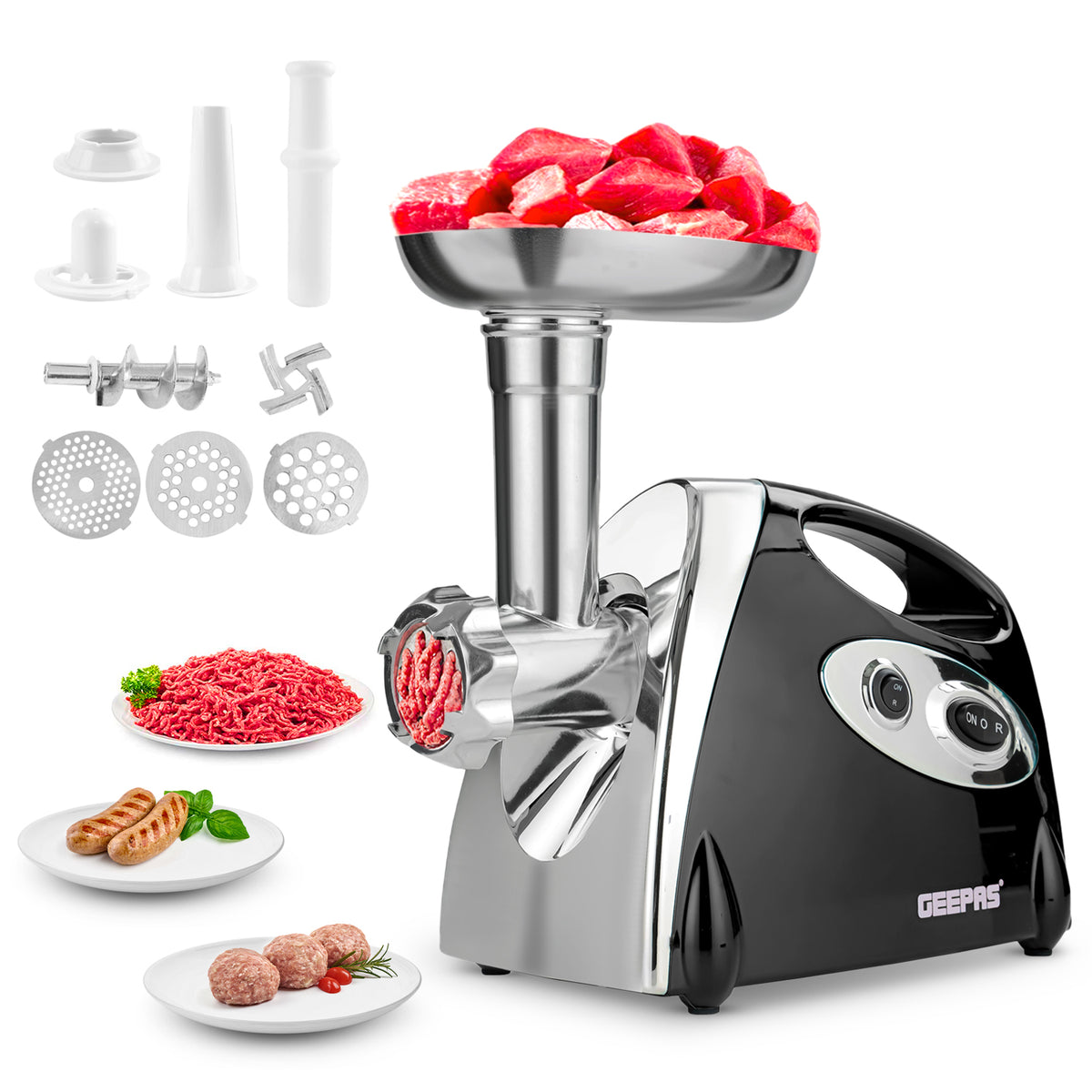 3-In-1 Electric Meat Grinder, Mincer and Sausage Maker