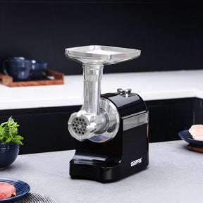 Black and Silver Electric Meat Grinder and Mincer 1800W