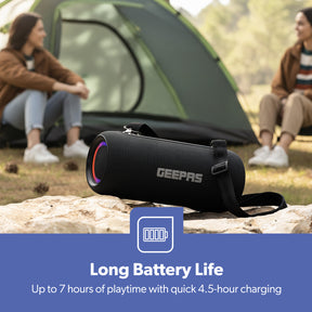 360° Bluetooth Capsule Speaker With RGB Party Lights