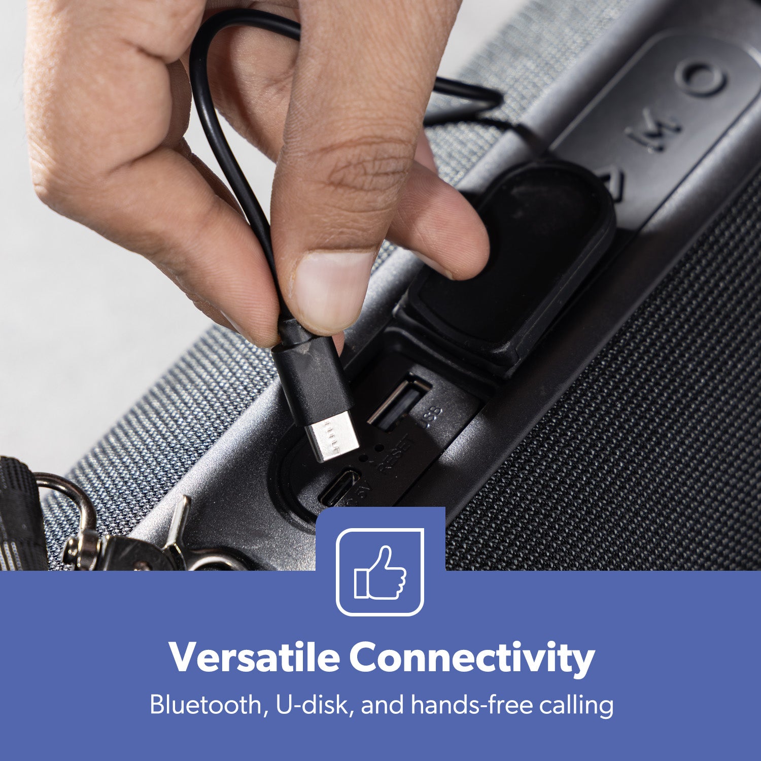 360° Bluetooth Capsule Speaker With RGB Party Lights