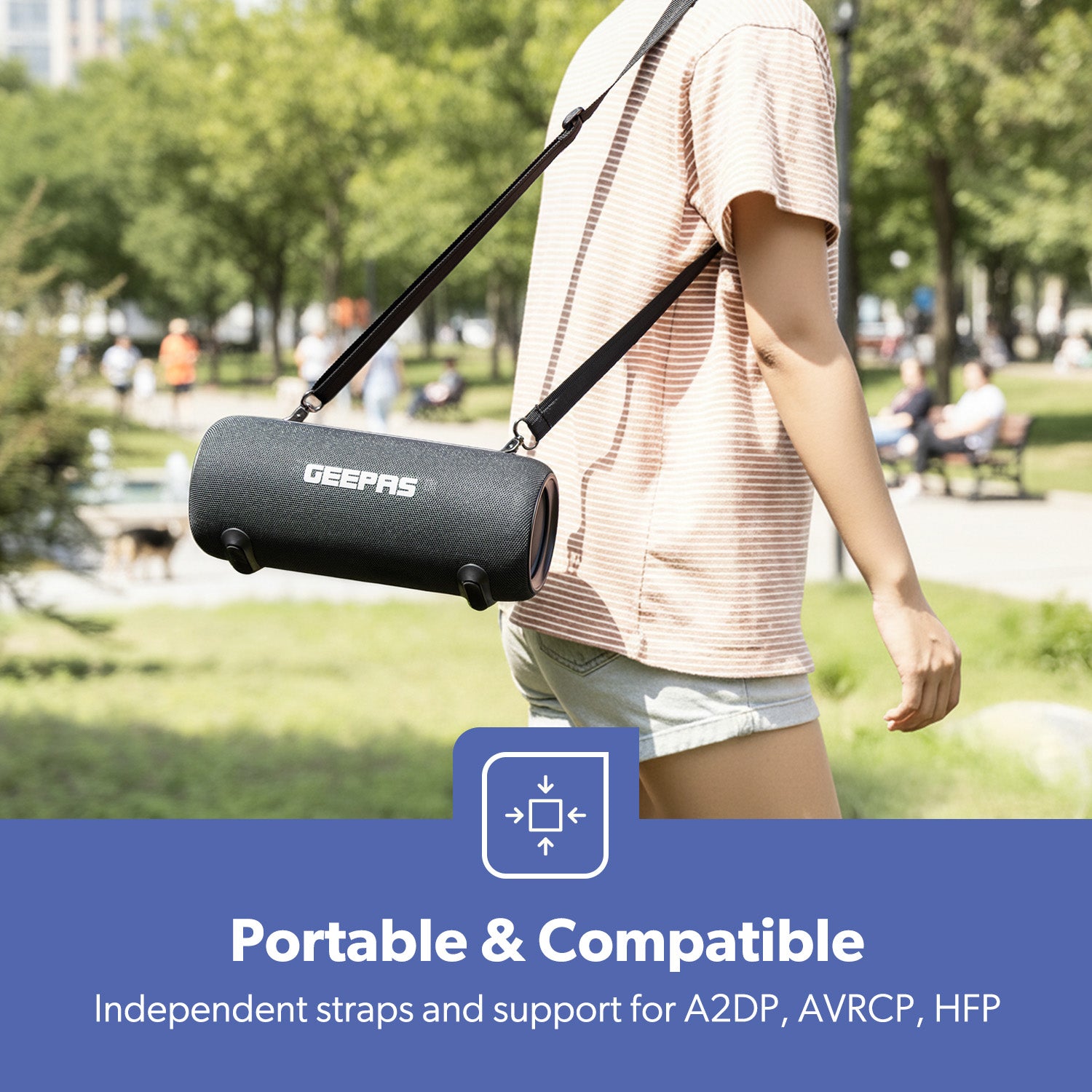 360° Bluetooth Capsule Speaker With RGB Party Lights