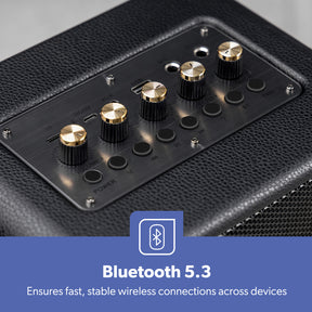 Karaoke Machine RGB Bluetooth Speaker With Wireless Microphone