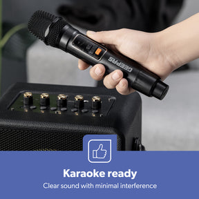 Karaoke Machine RGB Bluetooth Speaker With Wireless Microphone