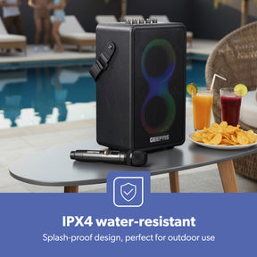 Karaoke Machine RGB Bluetooth Speaker With Wireless Microphone