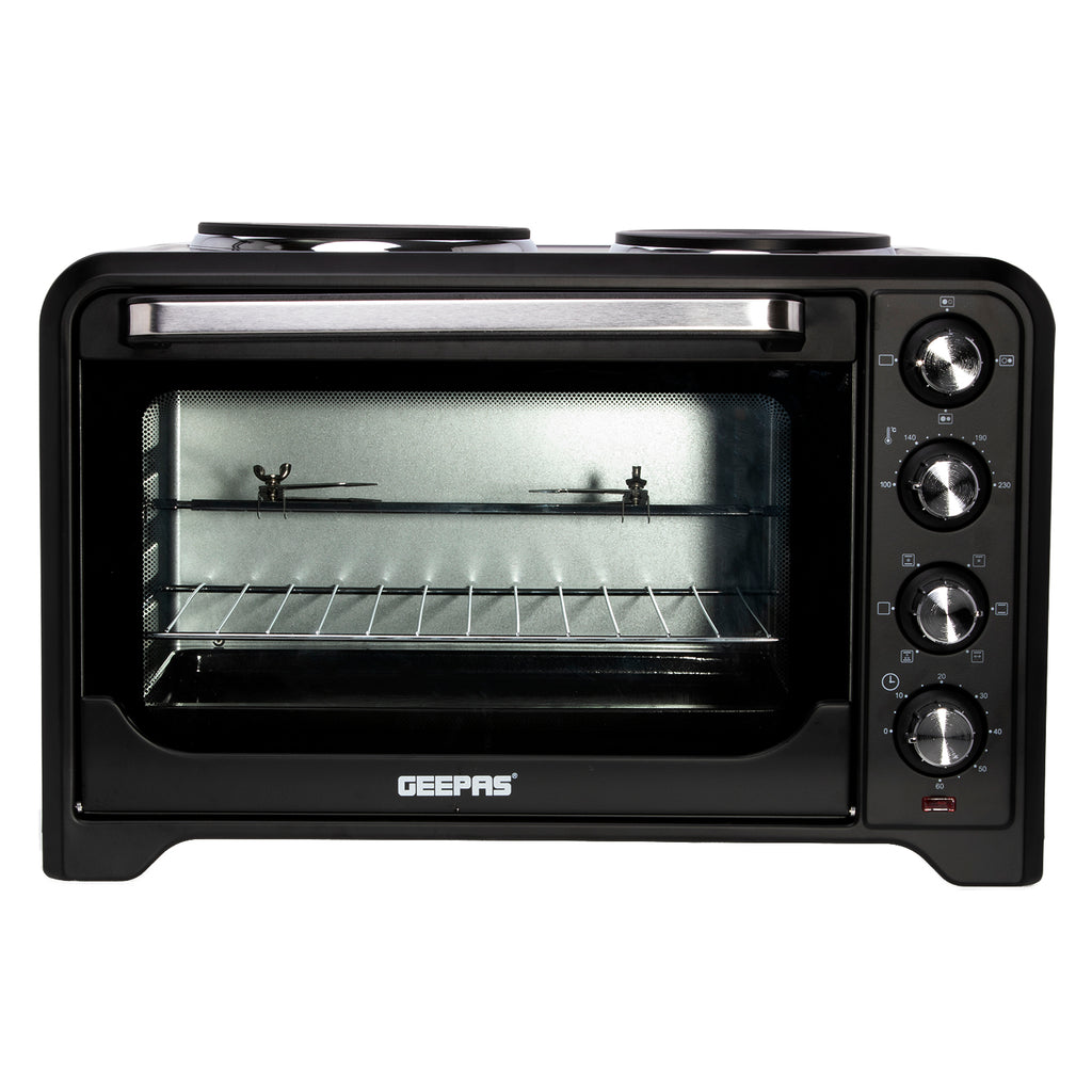 Rotisserie Electric Mini Oven Double Hot Plates