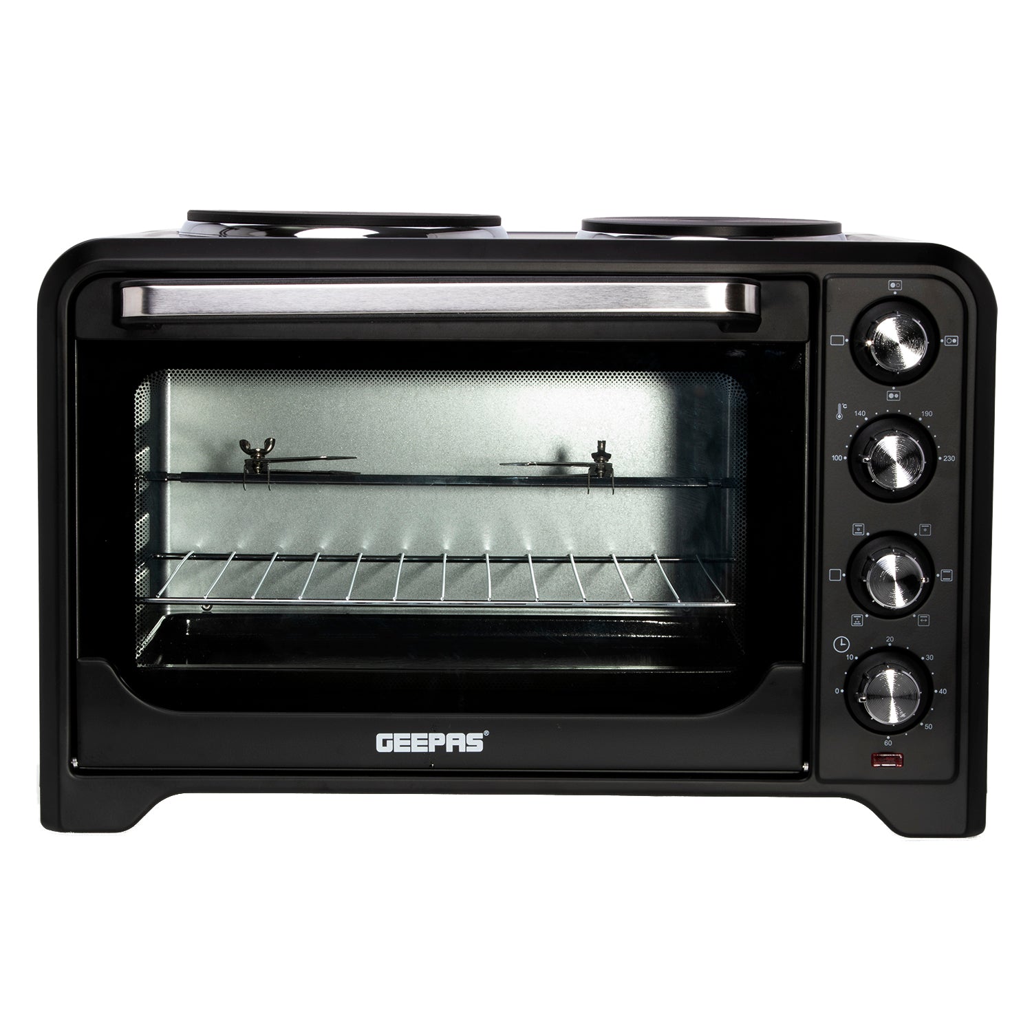 38L Rotisserie Electric Mini Oven With Double Hot Plates