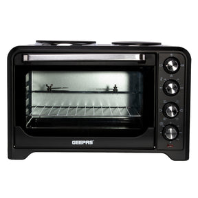 38L Rotisserie Electric Mini Oven With Double Hot Plates
