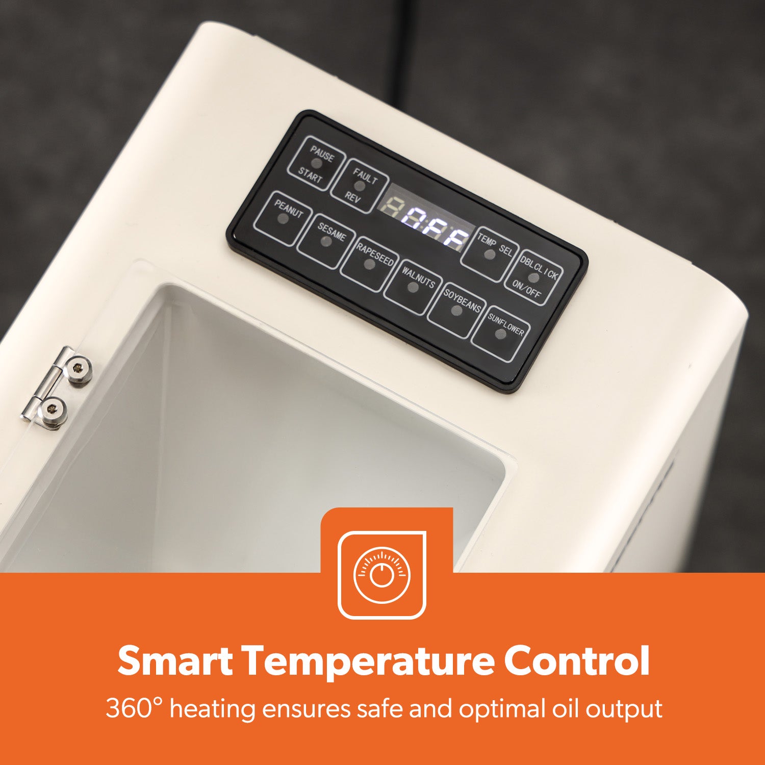 Oil Press Machine 600W Cold & Hot Oil Extractor With Temp Control