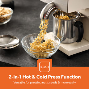 Oil Press Machine 600W Cold & Hot Oil Extractor With Temp Control