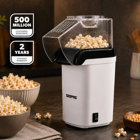 White Mini Electric Home Fat-Free Popcorn Maker