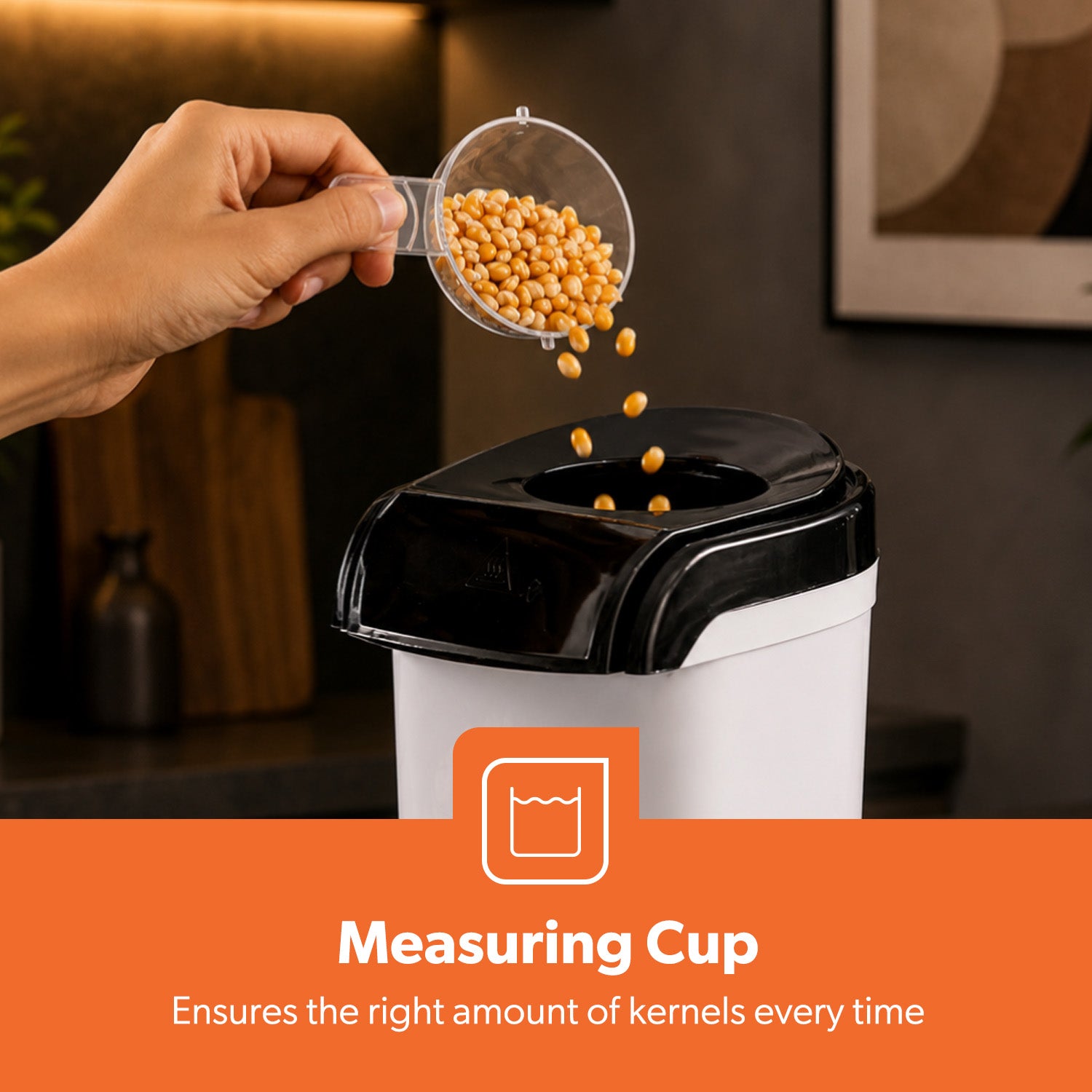 White Mini Electric Home Fat-Free Popcorn Maker