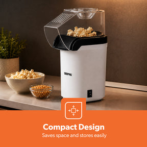 White Mini Electric Home Fat-Free Popcorn Maker