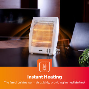 Pack of 2 Quartz Halogen Heater Portable Upright 800W