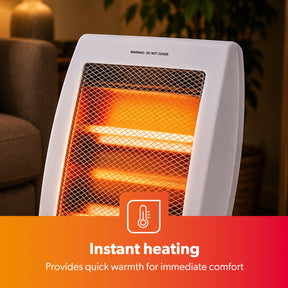 Portable Upright Electric Quartz Halogen Heater 800W
