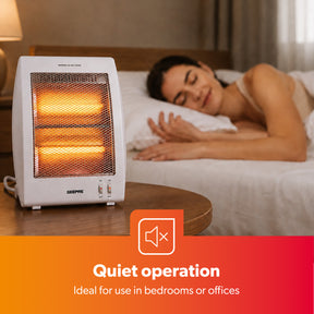Portable Upright Electric Quartz Halogen Heater 800W