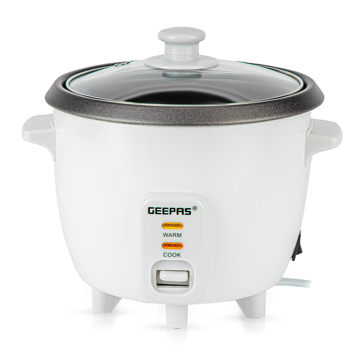 White Mini Electric Rice Cooker and Steamer 0.6L