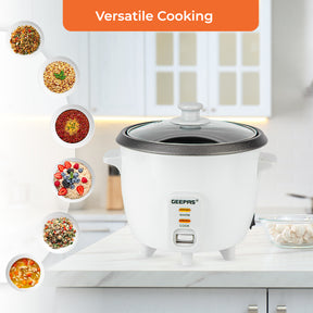 0.6L White Non-Stick Automatic Electric Rice Cooker