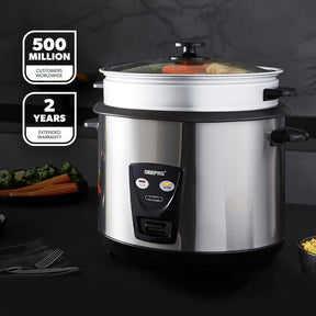 2.8L Rice Cooker Steamer with Keep Warm Function Automatic Cooking 1000W