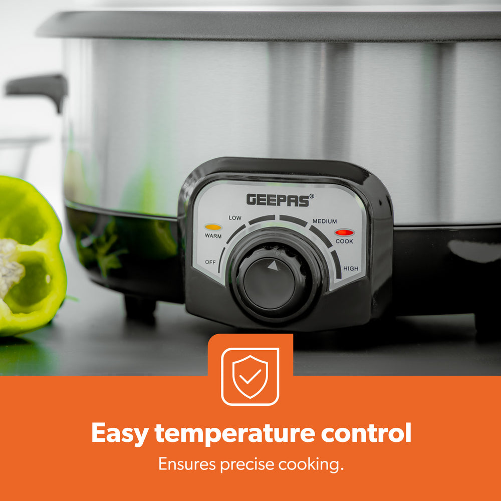 7-In-1 Energy Smart Multi-Cooker and Slow Cooker Pot | Geepas UK