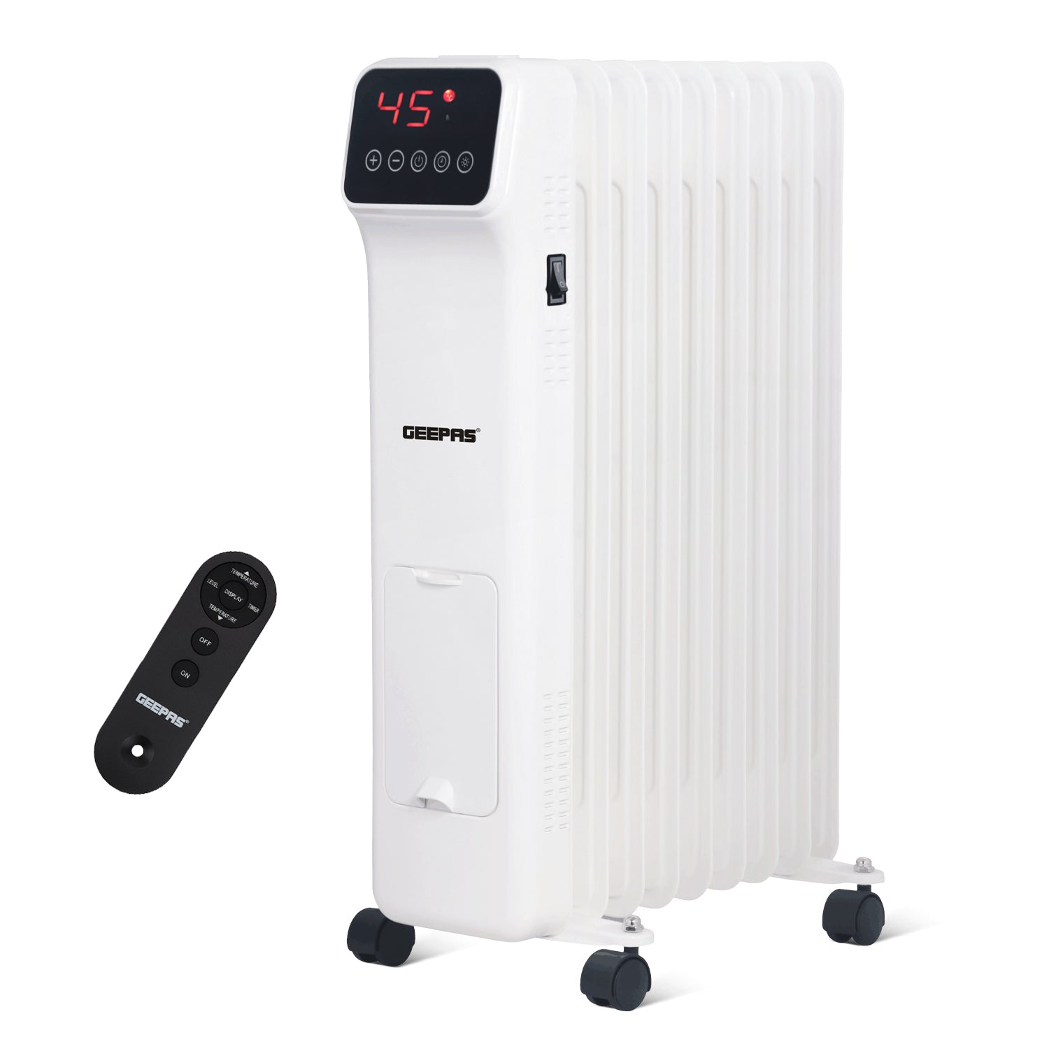 Floor Standing Purus Electric Heater Remote Control Electric