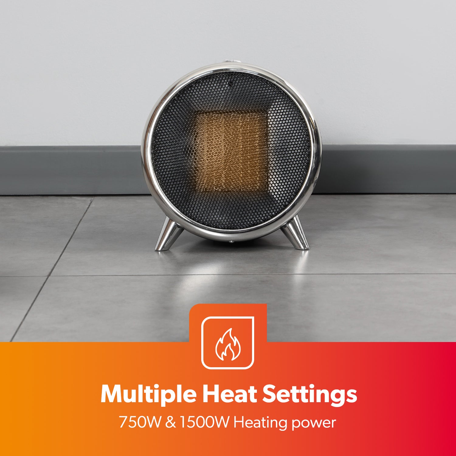 Energy Efficient PTC Ceramic Heater With Thermostat and Cool Shot