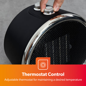 Energy Efficient PTC Ceramic Heater With Thermostat and Cool Shot