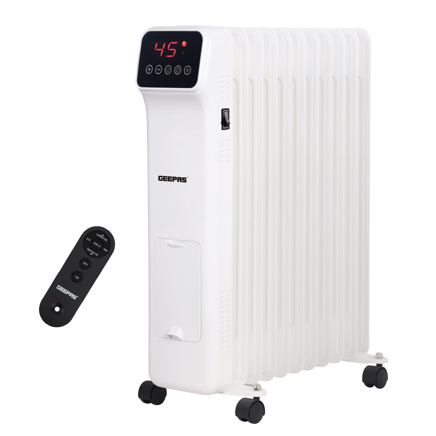 2500W Digital 11-Fin Oil-Filled Electric Radiator Heater