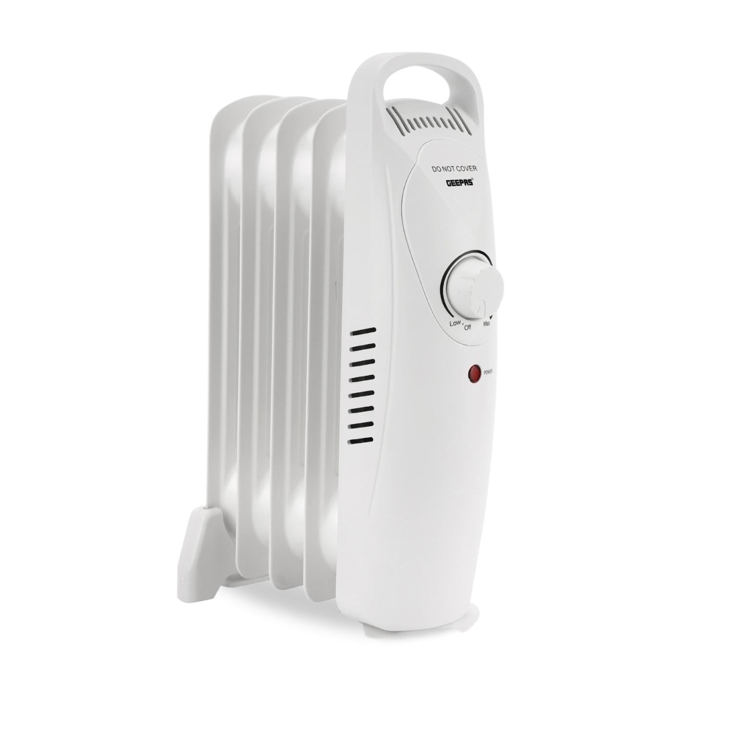 5-Fin White Oil-Filled Radiator 450W Electric Heater