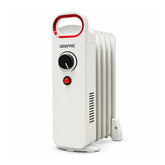 5-Fin White Oil-Filled Radiator 450W Electric Heater