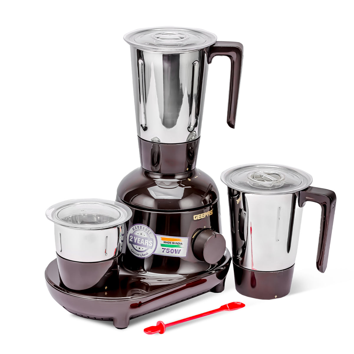 3-in-1 Heavy-Duty Wet and Dry Indian Mixer Grinder 750W